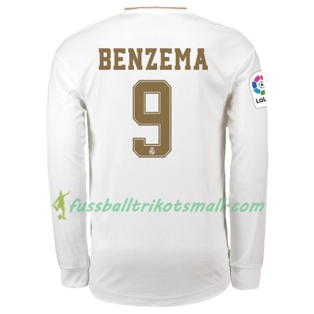 Fußballtrikots Real Madrid Karim Benzema 9 2019-2020 Langarm Heimtrikotsatz kaufen